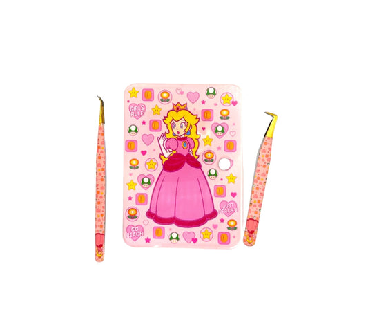 3pc Princess Peach Fibertip Tweezer Bundle